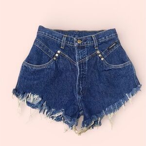 ⚡️VINTAGE⚡️ Rockies Jeans Distressed Frayed High-Waisted Jean Shorts